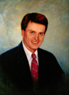 Oil Painting of Doctor David Brandhagen, Mayo Clinic, by artist Charlotte Wiskow